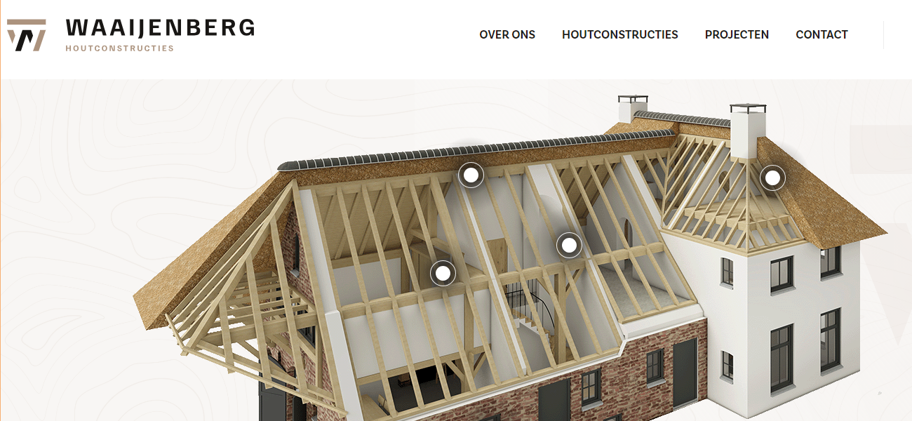 Waaijenberg Houtconstructies Custom Website Developed by Native Infotech