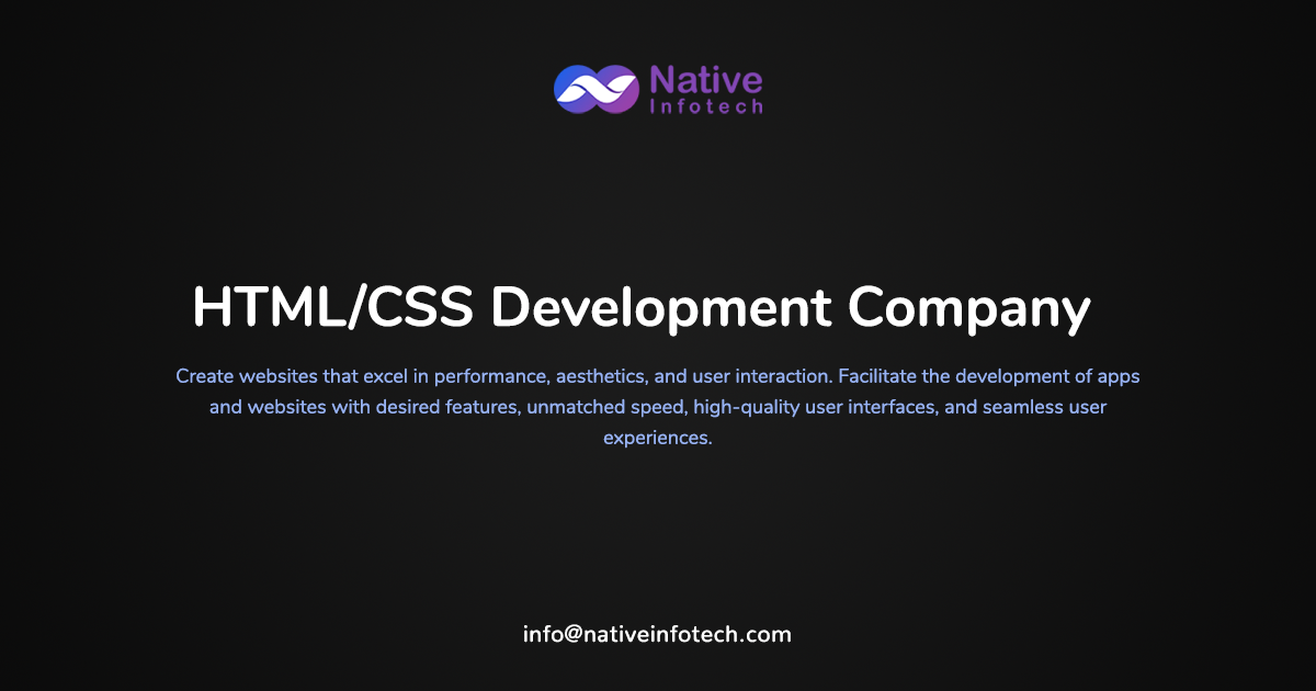 HTML/CSS Development Company - Native Infotech